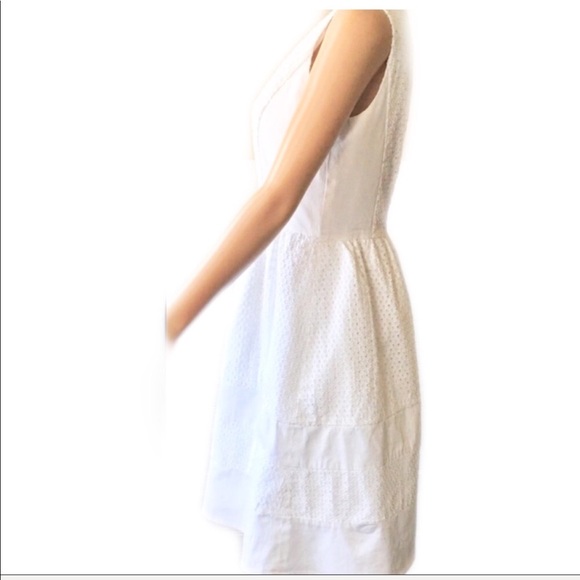CALVIN KLEIN White Eyelet Dress Size 4P - Picture 5 of 7